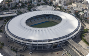 Imagem do alto do estádio Maracanã